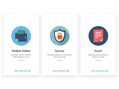 Spendary Intro Screens expenses export finance finance app income ios manage finance security spendary track expenses track income wallets