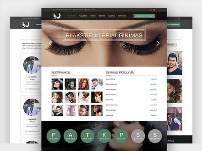 Beauty Salon Landing Page barber barber shop beauty beauty salon hair hair salon haircut landing page nail stylist