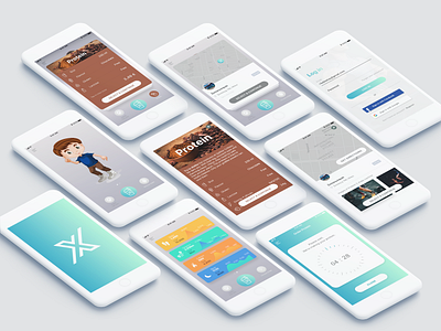 Proteon X Health App Screens by Robertas Bebechas on Dribbble