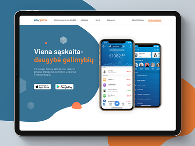 Paysera Landing Page bank between accounts budget currency currency converter fast payments finance finance app finance application ios mobile bank mobile banking mobile payments mobile wallet pay pay contact paysera templates transactions wallet