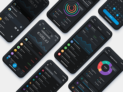 Paysera Mobile Wallet in Dark Mode 🖤 bank budget budget control currency fast payments filter transactions finance finance app finance application mobile app mobile app design mobile bank mobile ui mobile wallet paysera savings account spending spending overview transactions wallet