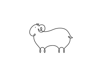 Line Sheep™ happy new year line sheep