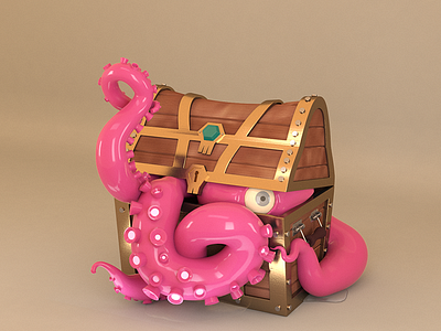 Tentacles Rendering Practise 3d cartoon maya render tentacle