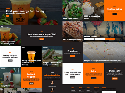 Join Juice Bar design front end research ui ux website