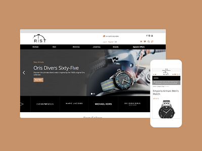 Rist Corporate & e-commerce Website direction dweb design front end ia ui ux