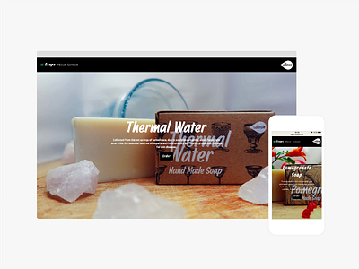 Sapon Soaps branding direction easy shop photography responsive design ui ux web design