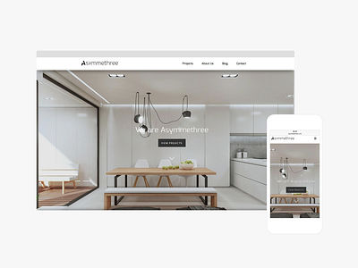 Asymmethree Architects Website direction ia responsive design ui ux web design