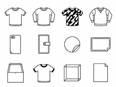 SUZURI ITEM ICONS fashion icon icons icons design icons pack illustation