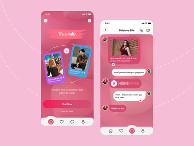 Dating App UI Design app design chatting chatting app dating dating app dating app design datingapp design igbt dating ios app love minimalist relationship romance social app social media tinder ui design ux design valentines day