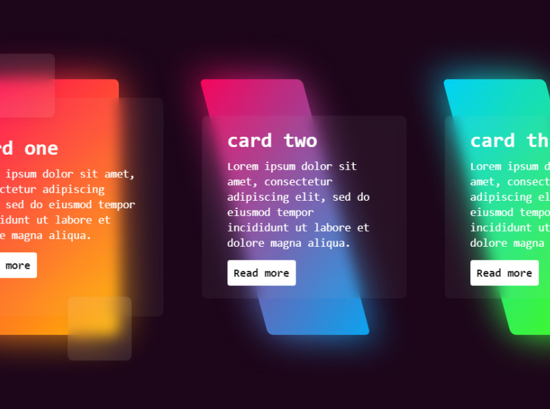 card widget using css and html by Shakil Ilham on Dribbble