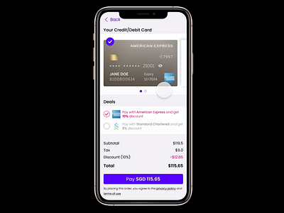 Credit Card Payment fintech interactiondesign mobiledesign mobileui mobileux payment uidesign uxdesign