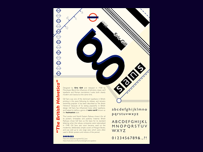 Typography Poster - Gill Sans gill sans poster typographic poster typography