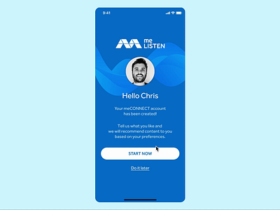 meLISTEN Content Personalization appdesign audioapp digitaldesign interactiondesign mobiledesign musicapp podcasts productdeisgn radio uidesign uxdesign webdesign