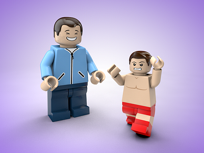 LEGO Minifigure - Wrestler cinema 4d