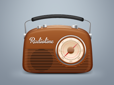 Radioline client work icon mac radio retro software
