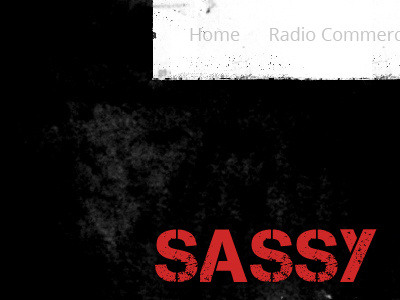 Sassy grunge web design