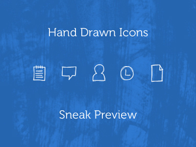 Hand Drawn Icons Sneak Preview hand drawn icons
