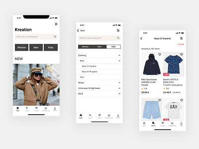 Fashion shopping Mobile App