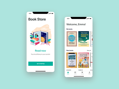 Book Store App app book designs ios app design store ui ui design