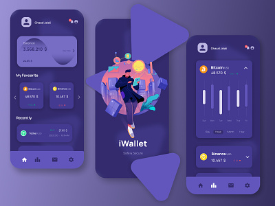 Crypto Wallet app crypto design exchange ui ux wallet