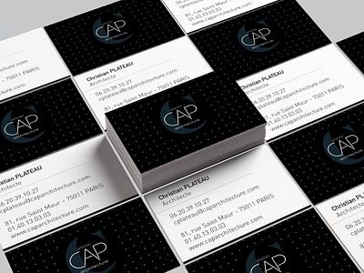 CAP ARCHITECTURE - Branding brand identity branding print print agency visit card visiting card visiting card design
