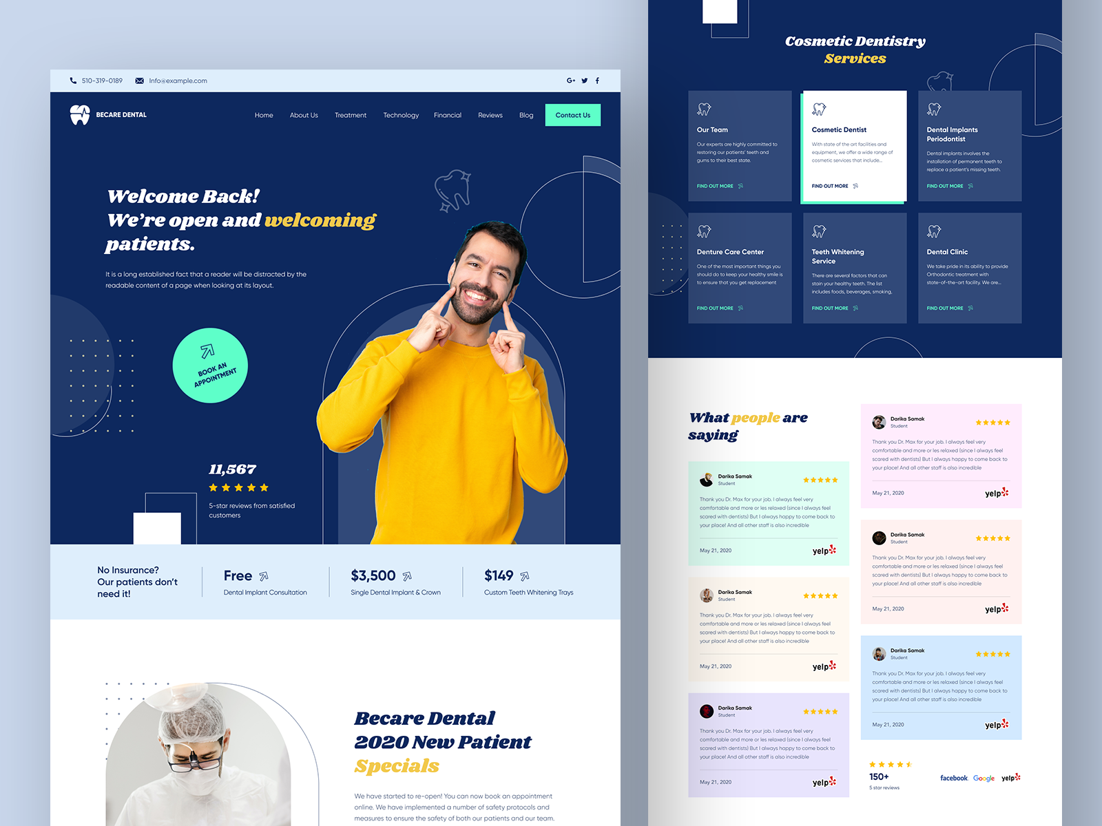 Dental Care Landing Page - Becare Dental by Studio Express Team for ...