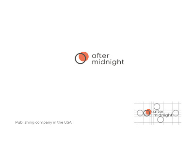 After midnight - logo design branding clean design flat graphic design icon logo minimal typography vector