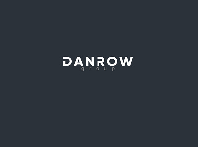 DANROW group - logo design branding clean design flat graphic design icon logo minimal typography vector