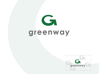 Greenway - logo design branding clean design flat graphic design icon logo minimal typography vector