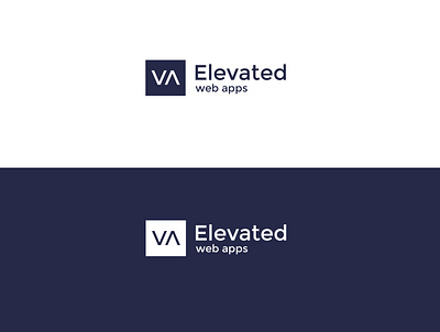 Elevated web apps - logo design brand design branding clean design flat graphic design logo minimal typography vector
