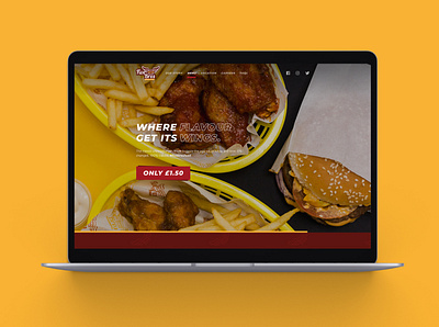 Website Design for Fast Food branding design logo minimal ui ux web website