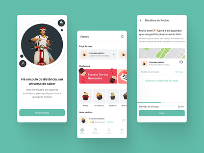Delivery App of Cupcakes app cupcakes delivery delivery app figma product design ui ux ux design