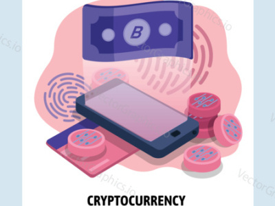 Bitcoin in your pocket bitcoin bitcoin exchange bitcoin wallet cryptocurrency illustration mobile smartphone technology vector illustration vectorgraphics.io