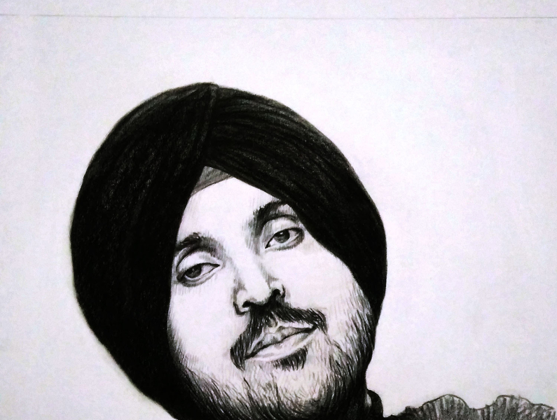 Order portrait drawing online Buy charcoal pencil sketch art from photo