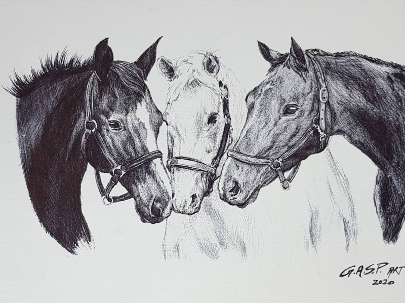 Charcoal Pencil Drawing - A Gift to Remember by G.A.S.P Art on Dribbble