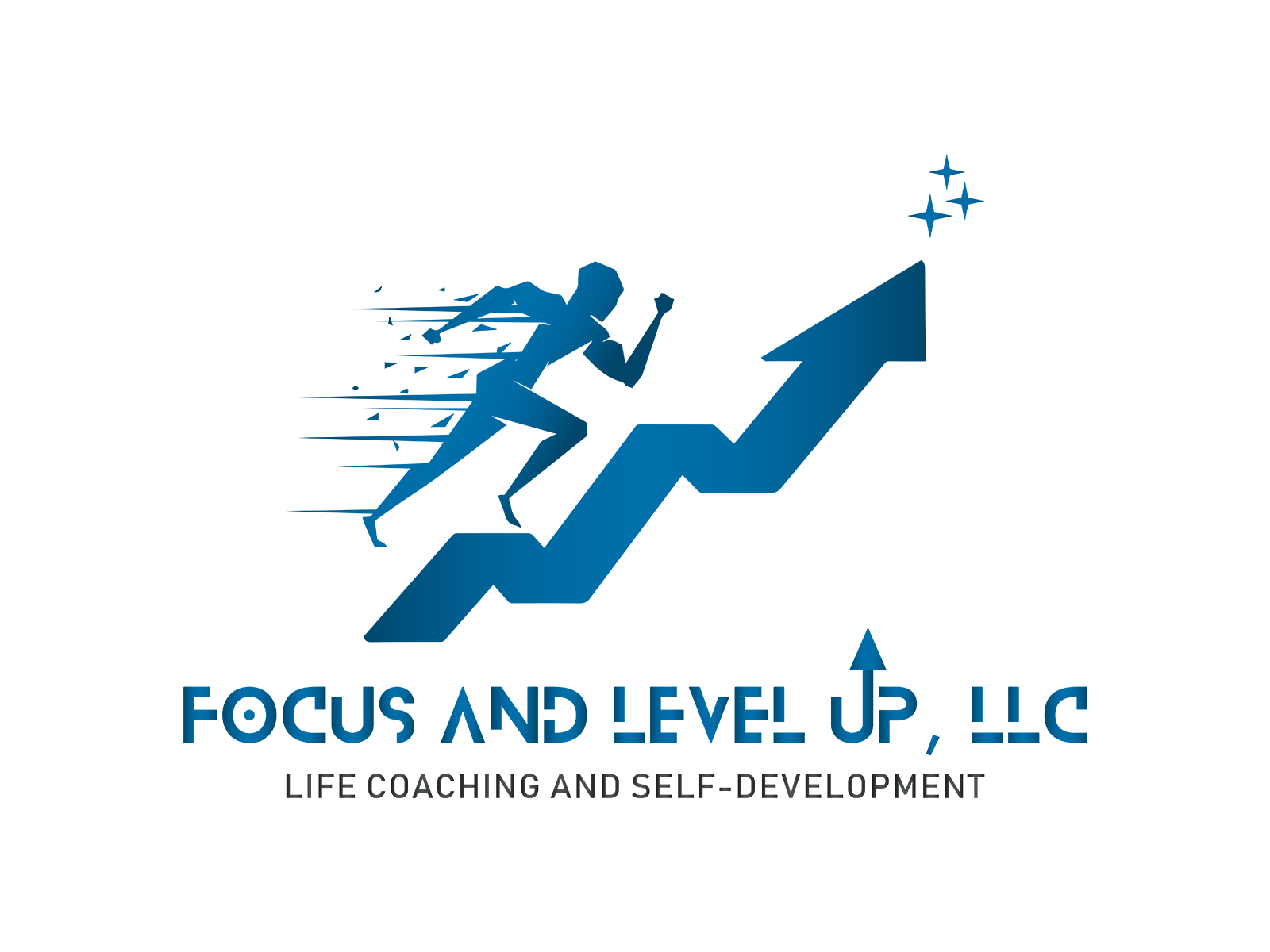 FOCUS AND LEVEL UP LLC (Flat Design) by Abdul Rehman Tahir on Dribbble