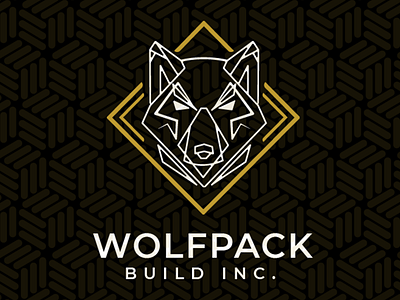 WOLFPACK BUILD INC. (Minimalist Logo Design) branding design illustration illustrator logo logo design typography ui ux vector