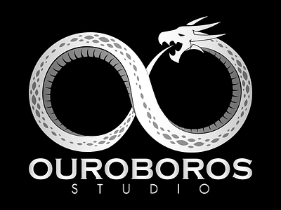 OUROBOROS STUDIO (Professional Studio Logo Design) 3d animation branding design graphic design illustration illustrator logo logo design motion graphics typography vector