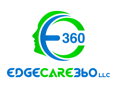 Edge Care 360 LLC (Professional Mental Health Care Logo Design) branding design illustration illustrator logo logo design typography vector