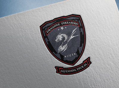 Dragon Firearm (Professional Logo Design Mockup) branding design graphic design illustration illustrator logo logo design ui ux vector