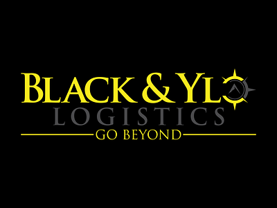 Black & Ylo Logistics Go Beyond (Professional Logo Design)