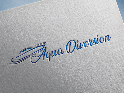 Aqua Diversion (Unique 3D Logo Mockup Design) branding design graphic design illustration illustrator logo logo design ui ux vector