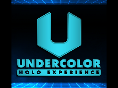 UNDERCOLOR HOLO EXPERIENCE (Unique 3D Logo Mockup Design) branding design graphic design illustration illustrator logo logo design ui ux vector