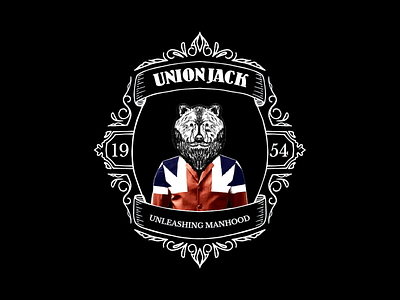 Union Jack Unleashing Manhood (Professional Logo Design) branding design graphic design illustration illustrator logo logo design ui ux vector