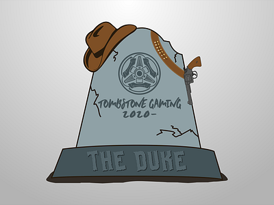 Tombstone Gaming 2020-The DUKE (Professional Gaming Logo Design) branding design graphic design illustration illustrator logo logo design ui ux vector