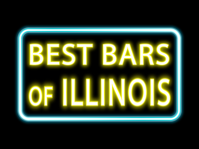 Best Bars of Illinois (Professional Neon Logo Design)