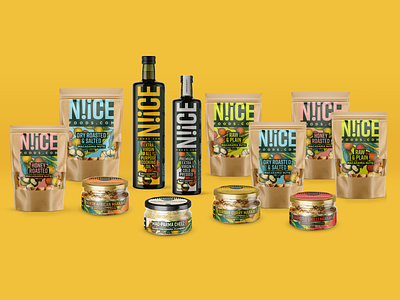N!iCE Foods branding graphic design illustration packaging packagingdesign