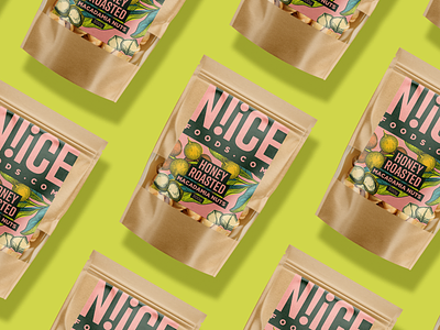 N!iCE Foods 3 branding graphic design nuts packaging packaging design