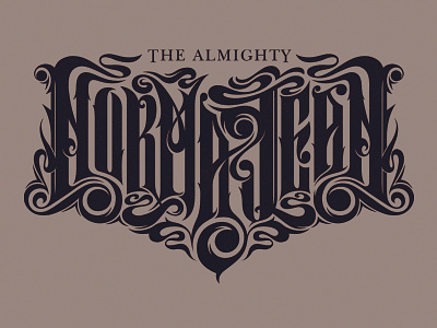 The Almighty Norma Jean band lettering logo metal norma jean stoner typography