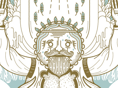 Icarus illustration linework